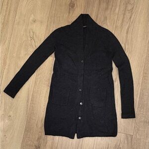 Black Women's Cardigan Sweater.